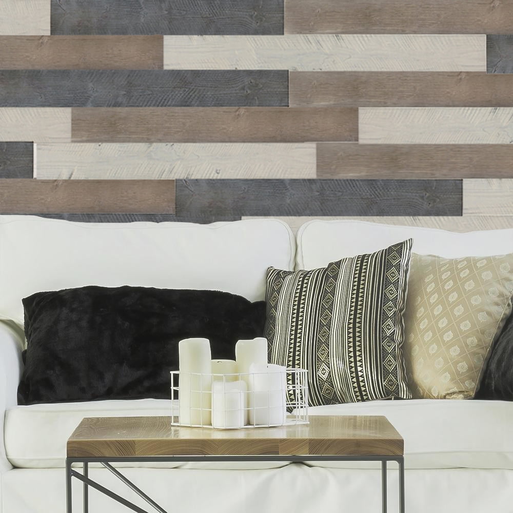 3 Boxes Combo_Self Adhesive Wall Panels/ Peel & Stick Rustic Reclaimed