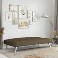 thumbnail image 3 of Serta Chelsea Modern Futon, Brown Fabric, 3 of 16