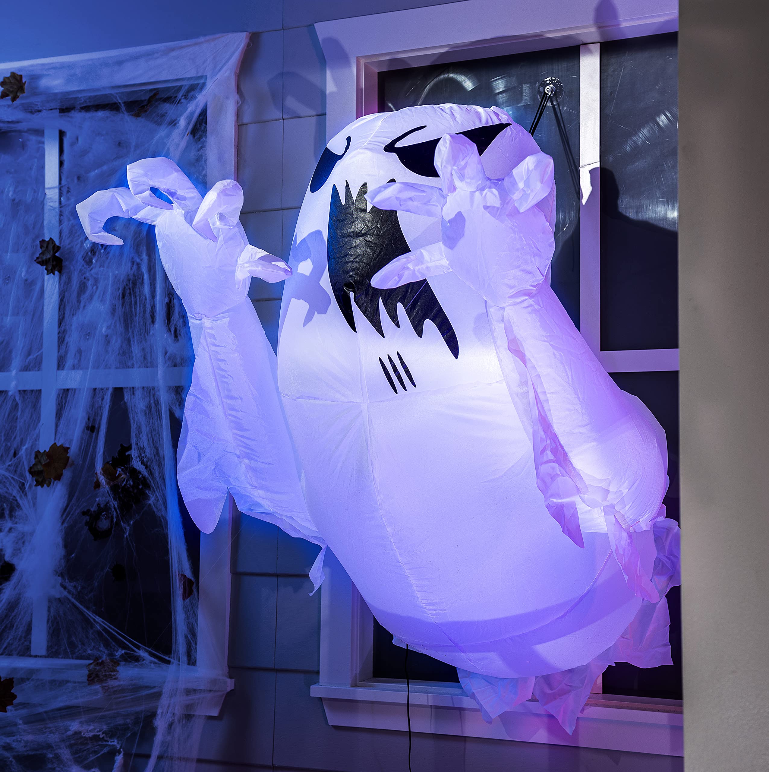 Joyfy 4.5-Foot Halloween Inflatable Ghost Broke Out from Window photo 7