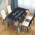 thumbnail image 2 of WOBOGO Christmas Card Pattern Square Tablecloth 54×54in Polyester Fabric Tablecloth Washable Dust Resistant Wrinkle Resistant, 2 of 9