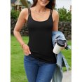 thumbnail image 6 of Charmo 2-Pack Cotton Tank Tops for Womens Built-in Shelf Bra Camisole, 6 of 7