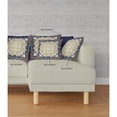 thumbnail image 4 of 18" X 18" Blue Yellow Broadcloth Floral Throw Pillow, 4 of 5