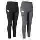 thumbnail image 1 of Pantalones de mujer 2 pcs Pantalones de yoga femeninos con bolsillos rápidos secos de cincha alta entrenamiento Leggings de correr Pantalones, 1 of 8