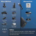 thumbnail image 3 of Ethernet Adapter for Fire TV Stick, Micro USB to RJ45 Ethernet Network Adapter Compatible with Fire Stick 4K, Chromecast Google Home Mini and Other S, 3 of 5