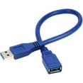 thumbnail image 2 of Short USB 3.0 Extension Cable USB-A Extender Male to Female 5Gbps (1FT,2-Pack), 2 of 8