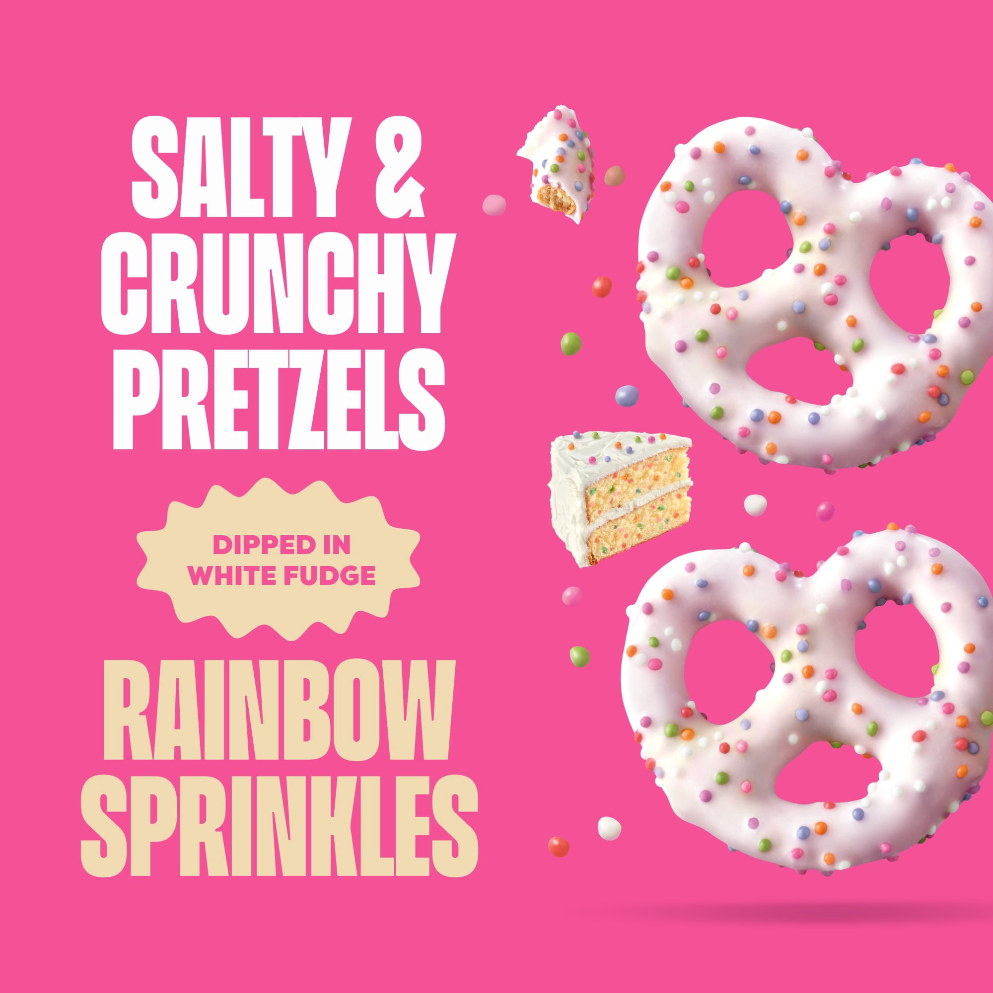 (6 pack) Glutino Gluten Free Birthday Cake Pretzel Twists, Gluten Free Snacks, 5.5 oz