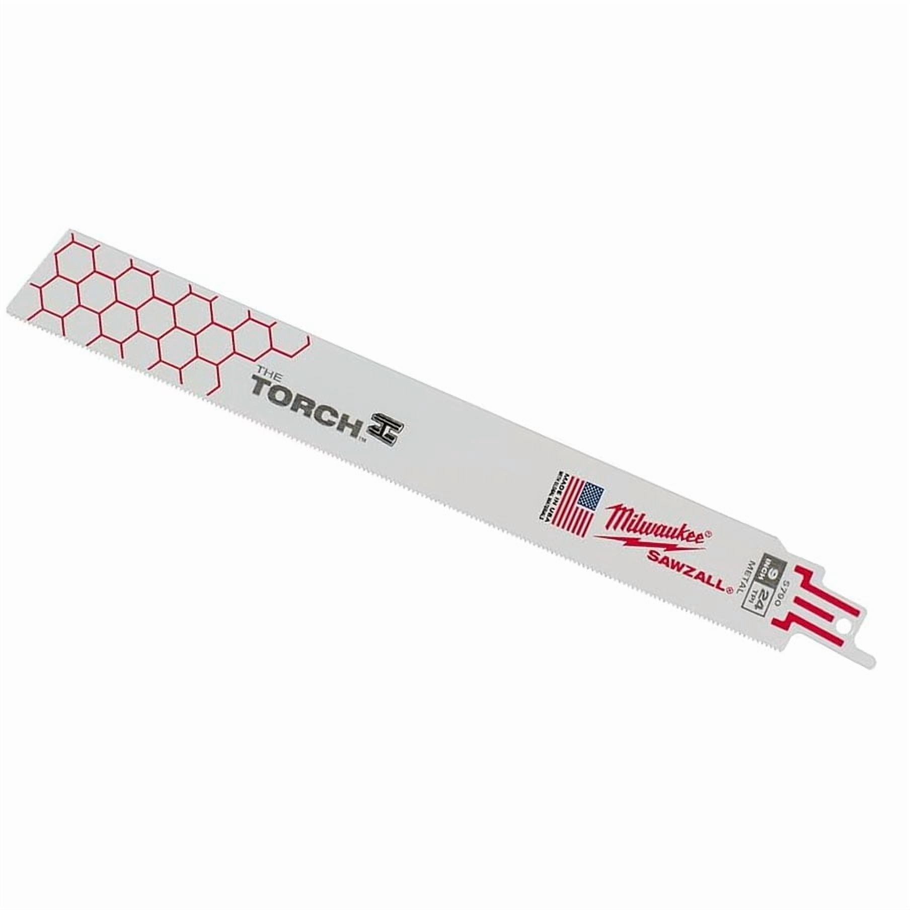 Milwaukee Tool 9" 24 TPI  The Torch SAWZALL Blades (5 Pk)