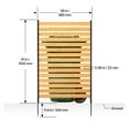 thumbnail image 6 of VEVOR Wood Privacy Fence, 39" W x 61" L, 1-Panel Air Conditioner Fence Screen, Pool Equipment Enclosure with Metal Stakes, Easy DIY Installation, Outdoor Trash Can Hider for Garden Decoration, 6 of 9