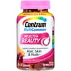 Centrum Adult MultiGummies Multi + Beauty Bonus (90+14 Count, Natural Cherry, Berry, Orange Flavors) Multivitamin / Multimineral Supplement Gummy, Vitamins D3, B and Antioxidants