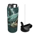 thumbnail image 2 of Pofeuu Abstract Geometric Shark Print 18oz Sports Insulated Kettle, Sports Bottle Water Bottles For Men Women For Gym Hiking Camping Running Mountain Bike Outdoor Sports, 2 of 8