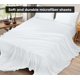 thumbnail image 4 of Juego de sábanas planas Royale Linens, 6 unidades, microfibra 1800, color blanco, 4 of 9