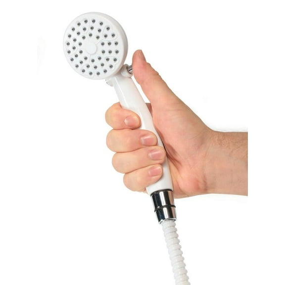 Shower Head-Outdoor, White w/On/Off Switch