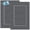 Grey, variant on Linteum Textile (12-Pack, 21x30 in., White) 100% Cotton Bath Mats [Not a Bathroom Rug]