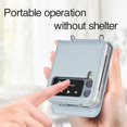 thumbnail image 6 of Wallet Case for Samsung Galaxy Z Flip 3 Card Holder, Embossed PU Leather Cover Removable Adjustable Shoulder Neck Strap Lanyard Phone Case for Samsung Galaxy Z Flip 3 Crossbody Grey, 6 of 16