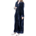 thumbnail image 3 of Abbraccia Sweatshirt Homewear Winter Loungewear Zipper Lounger Robe Women, 3 of 9