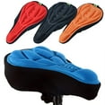 thumbnail image 2 of Yesbay Silicone Cycling Bicycle Bike Saddle Breathable Gel Cushion Soft Pad Seat Cover Red, 2 of 7