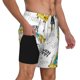 thumbnail image 2 of Balery Dinosaur on Excavator Bañador para hombre, shorts de playa de secado rápido con entrepierna y forro de compresión-Small, 2 of 6