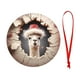 thumbnail image 1 of Animales Sonrientes Navideños con Gorros de Papá Noel Como Adornos para El Árbol, 1 of 6