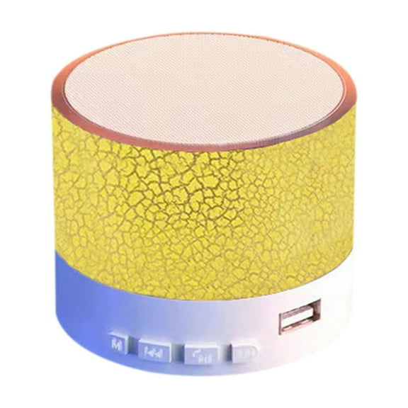 Lzobxe Speakers Bluetooth Wireless Small Crack Bluetooth Speaker Outdoor Portable Subwoofer Wireless Small Speaker Home Desktop Luminous Mini Speaker