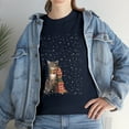 thumbnail image 2 of Cat with Beautiful Scarf in Snow T-shirt, 2 of 2