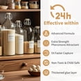 thumbnail image 3 of Upgraded Moth Traps, Double Potent Pantry & Clothes Traps with Pheromones Prime, No Toxic & Odorless Meal Moth Trap, Organic Sticky Moths Balls Repellent with Lure for Closet, Kitchens-12Pack, 3 of 3