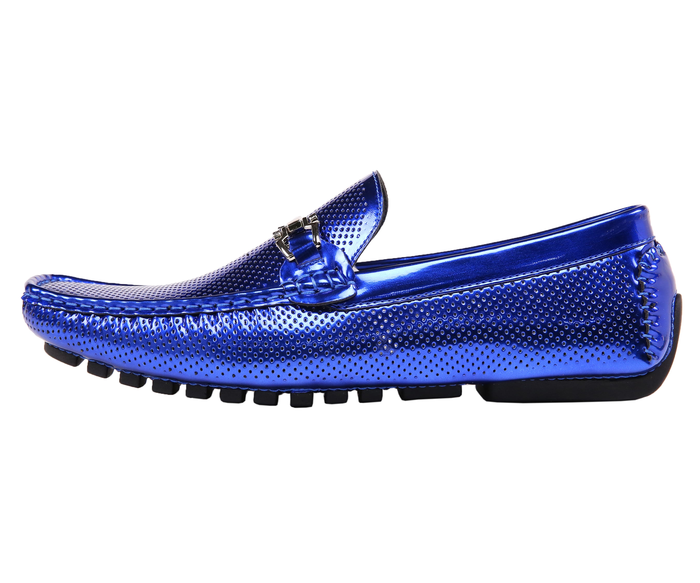 Amali Mens Perforated Tuxedo Slip On Shoes Rila Royal Blue Size 14 -  Walmart.com