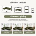 thumbnail image 4 of Modern Modular Sectional Sofa with Ottoman, Chenille Cloud Couch, Deep Seat High-Density Foam, Legless Floor Design, Free Combination Comfy Sofa for Living Room & Apartment, 4 of 7