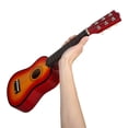 thumbnail image 2 of Guitarra acústica de 21 pulgadas Instrumento de música para principiantes Guitarra de 6 cuerdas para niños de la escuela en casa Suministros de clase de música (color del atardecer), 2 of 8