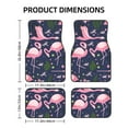 thumbnail image 2 of LAKIMCT Fly Flamingo Bird Car Mats, Neoprene Front Rear Floor Mats for Cars, Waterproof Anti-Slip Car Floor Mats Full Set, Universal(4 Pcs), 2 of 6