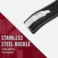 thumbnail image 5 of DEFY Sports Lever Belt Genuine Leather - Stainless Steel Buckle 4-Inch-Wide Powerlifting Belt, Black, M, 5 of 7
