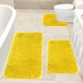 thumbnail image 5 of YgkuHd Solid Color Bath Mats 3 Set Bathroom Rugs For 3 Pcs Toilet Mats Universal Soft Comfortable Water Absorption Non-Slip Thick Machine Washable Easier To Dry Dark on Clearance, 5 of 8