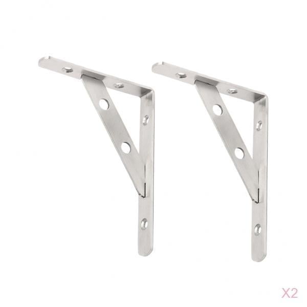 Paquete De 8 Estantes Resistentes Para Armario Y Soportes De Barra De 11 X 11 Pulgadas