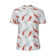 thumbnail image 5 of Wukai Koi Fish Corals,Spring Summer Print Men's Short-Sleeved Mesh T-Shirt,Quick-Dry Short Sleeve Workout T-Shirt-X-Small, 5 of 8