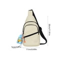 thumbnail image 3 of Cififendec Multi-Pocket Sling Bag, 11.81"×6.69", Casual Sports Crossbody Chest Pack with Adjustable Strap, Lightweight Daypack for Outdoor Hiking, Cycling & Daily Commute, 3 of 5