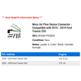 thumbnail image 2 of Mass Air Flow Sensor Connector - Compatible with 2015 - 2019 Ford Transit-250 2016 2017 2018, 2 of 2