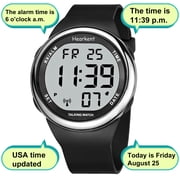 Hearkent Atomic Digital Talking Watch for Visually Impaired or Seniors (Silver)