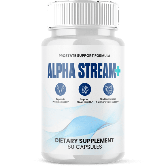 Alpha Stream Plus Advanced Formula Pills All Natural Vitamin Supplement 60 Capsules