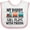 White and Pink, variant on Inktastic Daddy Still Plays with Trains Boys or Girls Baby Bib