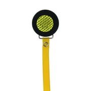 Denim Fabric with Quilted Crystal Pacifier Clip