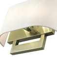 thumbnail image 2 of 45221-01 Livex Lighting 2 Light Medium Wall Sconce In Contemporary Style-9 Inches Tall and 13 Inches Wide-Antique Brass Finish, 2 of 15