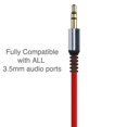 thumbnail image 4 of 3.5mm Right Angle Stereo Auxiliary Cable 3 ft - Red, 4 of 4