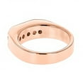 thumbnail image 2 of Five Stone White Blue Natural 1 Ctw Diamonds Ring 14K Mens Jewelry (Rose Gold Size 11.5), 2 of 3