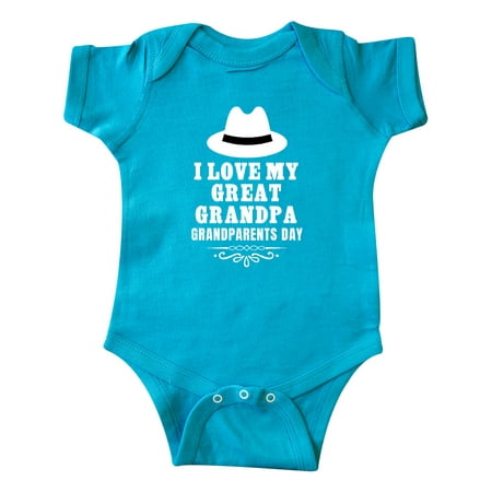 

Inktastic Grandparents Day I Love My Great Grandpa Gift Baby Boy or Baby Girl Bodysuit