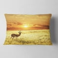 thumbnail image 2 of Designart 12" x 20" Brown Polyester Throw Pillow, 2 of 5