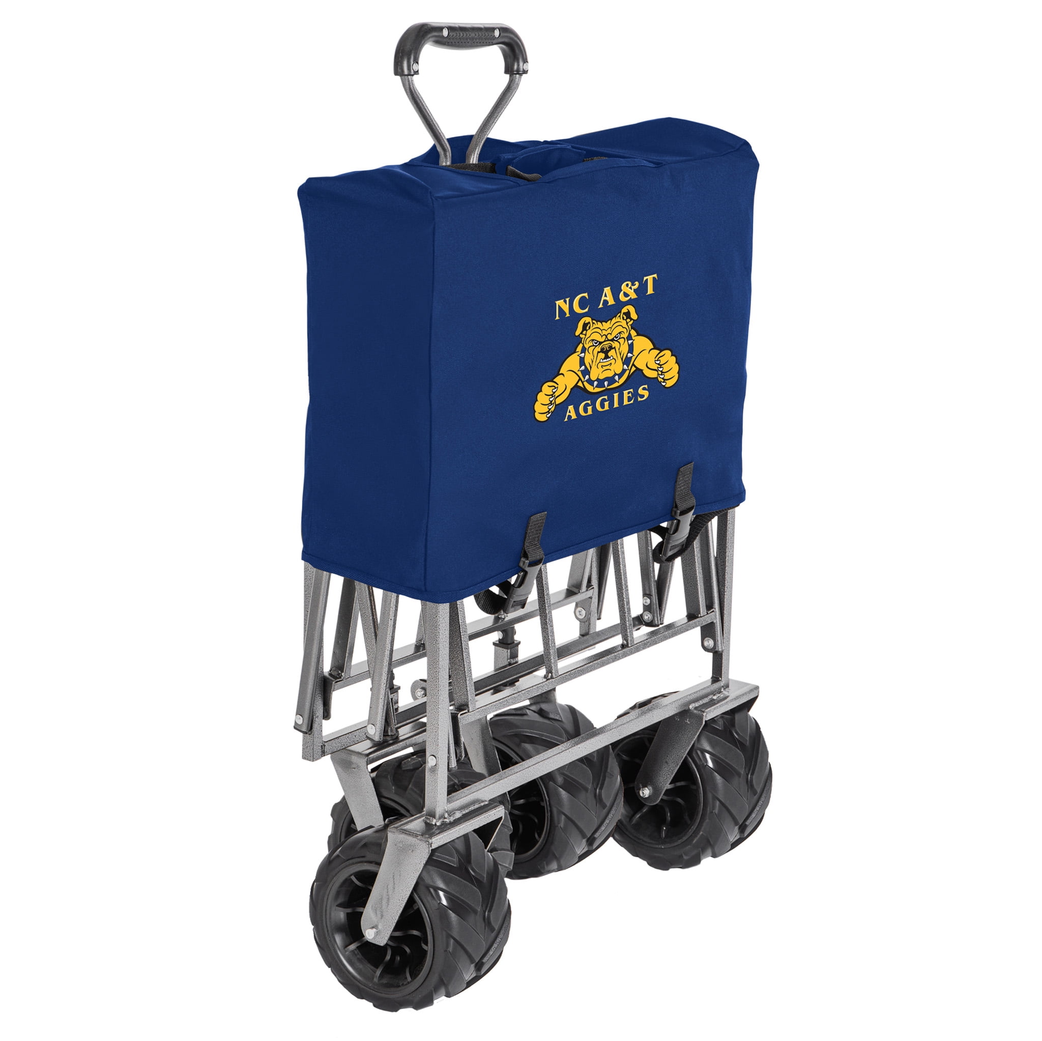 Smart Design Collegiate Heavy Duty Sports Wagon- NC A&T State University