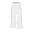 thumbnail image 6 of DYTTDG Women's Casual Drawstring Waist Pants | Elastic Waist Tapered Cropped Trousers with Adjustable Hem & Pockets, Loose Fit Lounge Pants, 6 of 6