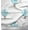 Turquoise Blue, variant on Soimoi Poly Georgette Fabric Text,Floral & Greek Key Block Decor Fabric Printed Yard 42 Inch Wide