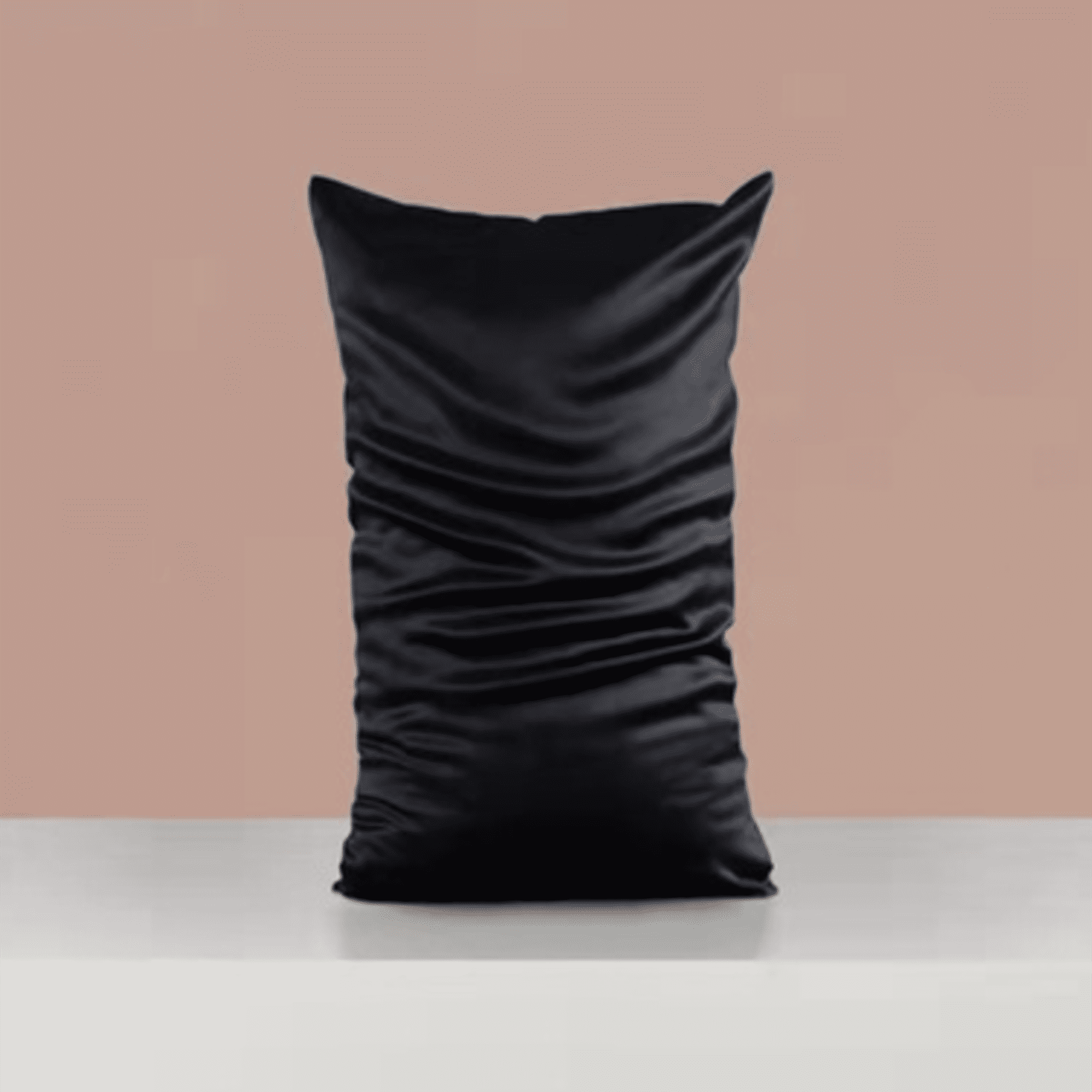 Black Silk Pillowcase for Hair and Skin Made in USA, 100% Mulberry Silk, 22 Momme, Hypoallergenic Pillow Cases with Zipper, 6A Grade Pure Silk, Anti Aging, Acne Free, 1 Pc 20"x30"
