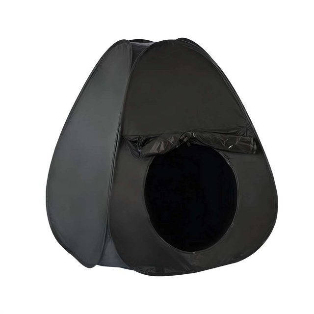 RYGRZJ - Tienda de campaña para niños de 78 x 78 x 88 cm, color negro, para interiores, con pegamento negro, plegable, portátil, de apertura rápida, para exteriores