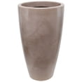 thumbnail image 2 of Ecobo 27.6’’ Eco-Friendly Round Pot Planter Vicenza Indoor/Outdoor Planter for Flowers & Tall Plants - Contemporary All-Weather Design – Brown, 2 of 5